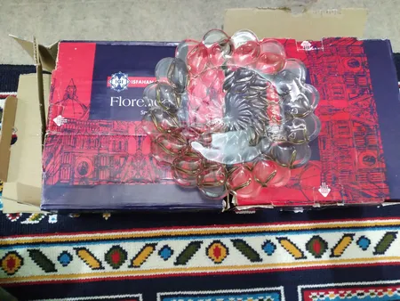 پیش دستی شیشه و بلور اصفهان مدل فلورانس کد 817 بسته 6 عددی