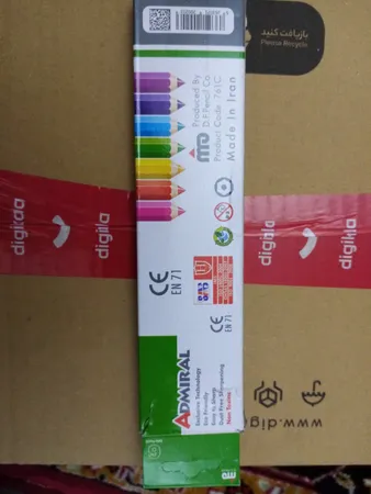 مداد رنگی 6 رنگ آدمیرال مدل MDF