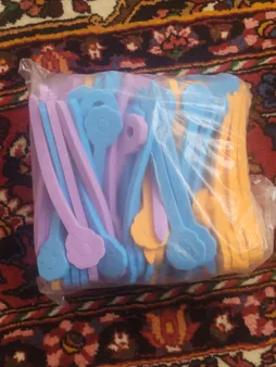 بیگودی مو مدل فومی بسته 100 عددی