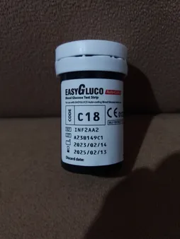 نوار دستگاه تست قند خون ایزی گلوکو مدل اتوکدینگ بسته 50 عددی
