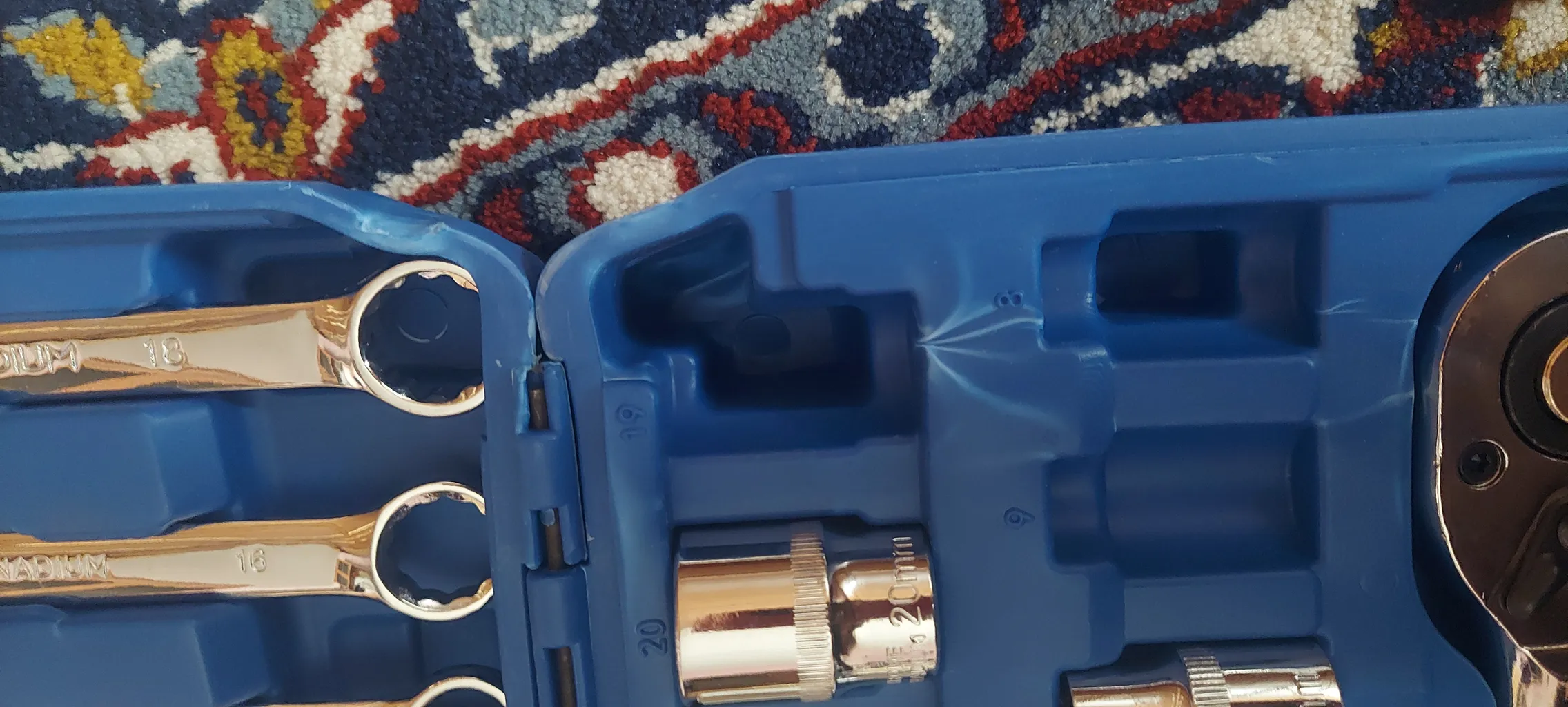 آچار بکس و آچار یک سر تخت اوکی مدل 37PSC مجموعه 37 عددی