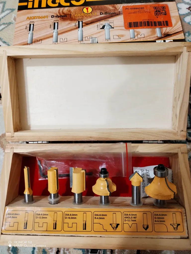 مته اور فرز اینکو مدل AKRT0601 مجموعه 6 عددی