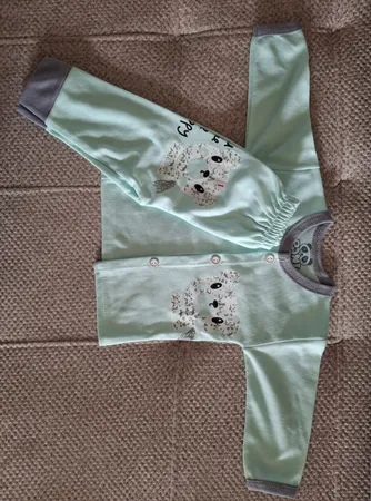 ست شومیز و شلوار نوزادی مدل خرس برفی کد 3700