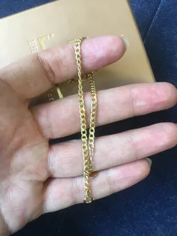 دستبند زنجیری طلا 18 عیار زنانه الی گالری مدل کارتیه 80