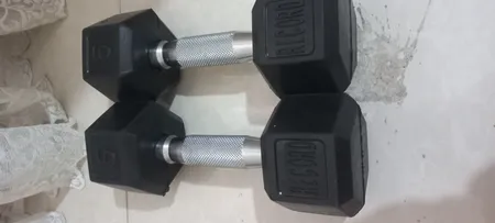 دمبل رکورد مدل 1400 وزن 5 کیلوگرم بسته 2 عددی