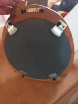 آیینه چوبی کارکیا مدل ماهی سیاه کوچولو کد W25