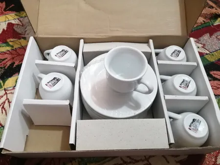 ست فنجان و نعلبکی 12 پارچه شرکت صنایع چینی تقدیس مدل RL60