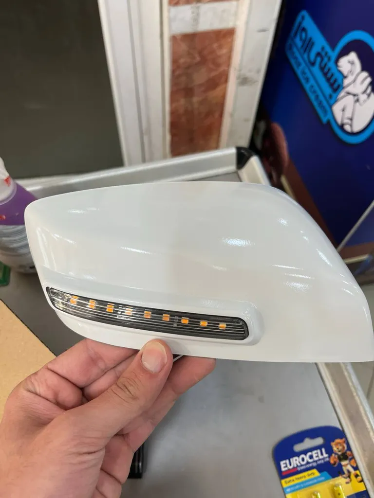 فلاپ آینه چراغدار خودرو کالانیکس مدل FEL-QUKICKWH10368 مناسب برای کوییک مجموعه 2 عددی