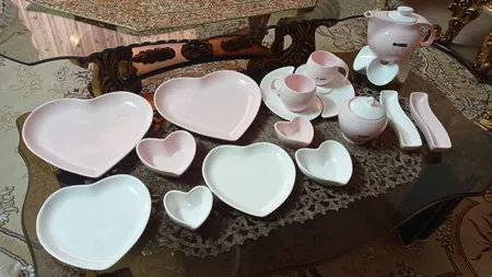 ست صبحانه خوری 17 پارچه آی سرام طرح ریتا مدل 4025