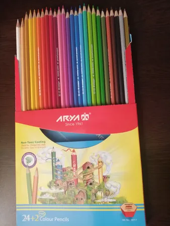 مداد رنگی 2+24 رنگ آریا مدل 3017