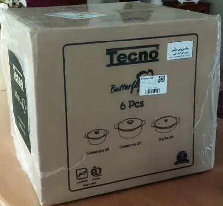 سرویس پخت و پز 6 پارچه تکنو مدل پروانه