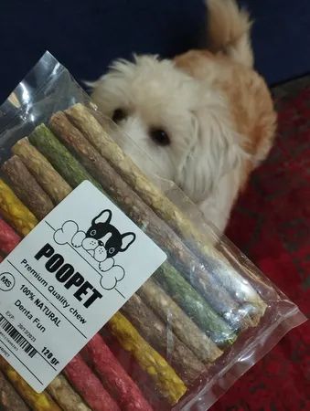 غذای تشویقی سگ مدل POOPET MS وزن 120 گرم بسته 12 عددی