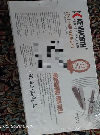 اتو مو کنورث مدل kw313 به همراه فر کننده مو