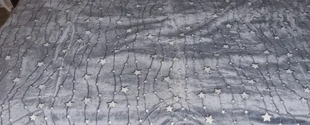 پتو مسافرتی مدل شبنما ستاره دنباله دار سایز 150x210 سانتی متر