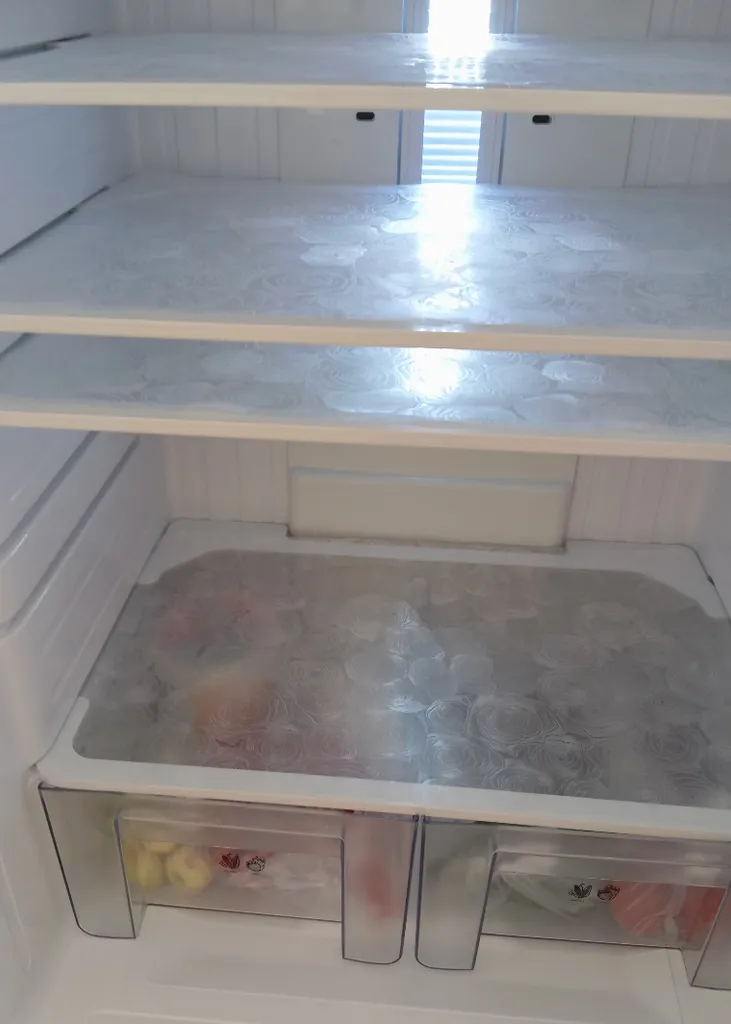 روکش طبقات یخچال مدل گل رز ژله ای کد 5m