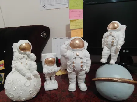 مجسمه مدل فضانورد مجموعه 4 عددی