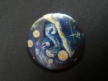 پیکسل طرح شب پر ستاره ونسان ونگوگ کد 10112