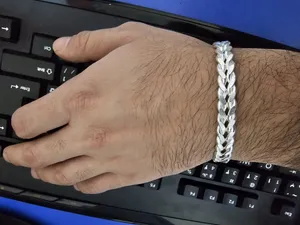 تجریه خرید دستبند نقره مردانه مدل ss026