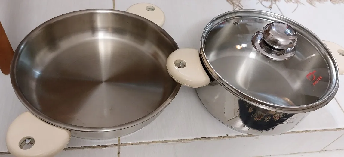 سرویس تابه و قابلمه 3 پارچه پارس استیل مدل رایکا کد 2024