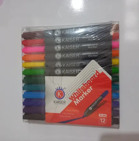 ماژیک وایت برد کایزر مدل قلمی کد SK880 بسته 12 عددی