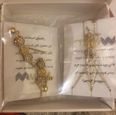نیم ست طلا 18 عیار زنانه مانچو مدل smg019