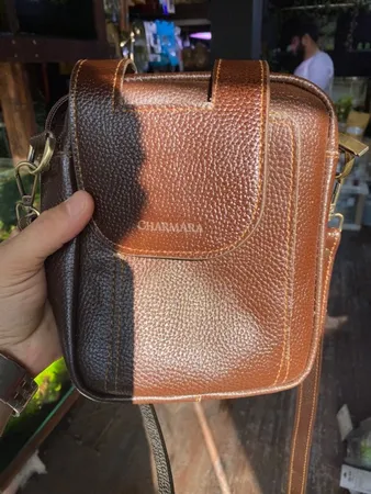 کیف رودوشی مردانه چرم آرا مدل d034 کد f1