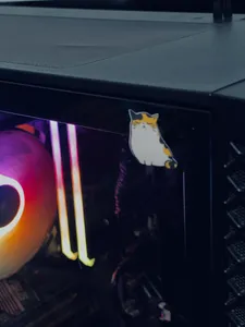 تجریه خرید استیکر لپ تاپ طرح گربه کد 2049  مجموعه 12 عددی