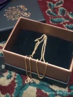 زنجیر طلا 18 عیار زنانه طلای مستجابی مدل میرو  کد Zb45