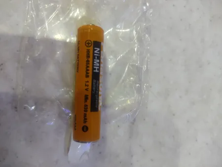 باتری نیم قلمی قابل شارژ تلفن بی سیم پاناسونیک مدل  Ni-MH/HHR-55AAAB HRMR03 بسته دو عددی