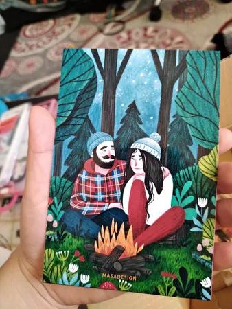 کارت پستال ماسا دیزاین طرح عشق کد postv66