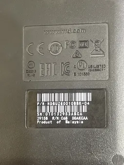 هارد اکسترنال وسترن دیجیتال مدل Elements ظرفیت یک ترابایت دارای رابط USB Type-A 3.0