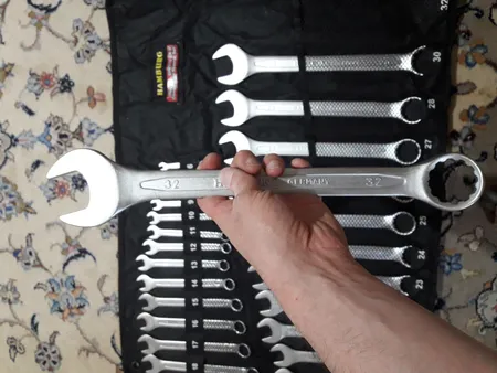 مجموعه 25 عددی آچار یکسر تخت و یکسر رینگی هامبورگ کد 0001