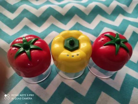 نمکدان رامیسا مدل فلفل گوجه بسته 3 عددی