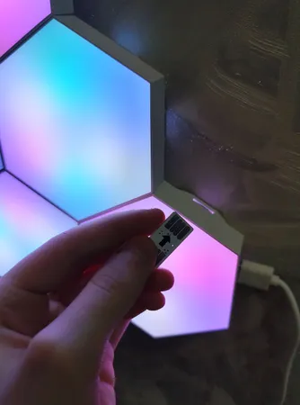 چراغ تزئینی مدل بلوتوثی طرح RGB بسته 6 عددی