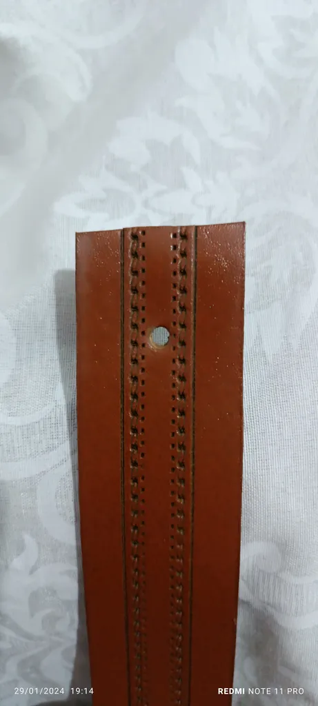 کمربند مردانه چرم عطارد مدل چرم طبیعی گاومیش کد B38