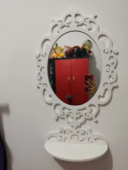 آینه خونه خاص مدل TAJ به همراه شلف دیواری