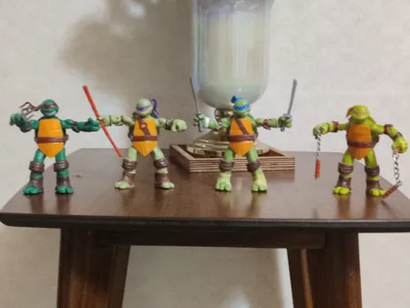 اکشن فیگور مدل لاکپشت های نینجا بسته 4 عددی