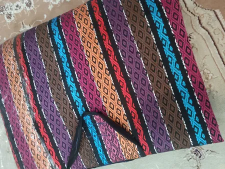 زیرانداز سفری 8 نفره طرح جاجیم مدل 06