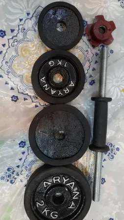 دمبل رکورد مدل 001 وزن 10 کیلوگرم بسته 2 عددی