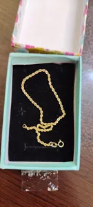 تجریه خرید دستبند طلا 18 عیار زنانه مدل طنابی سوپر 750