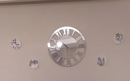 بشقاب دیوارکوب سفالی طرح برگ کد D179 مجموعه 4 عددی