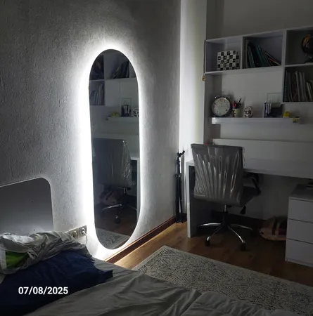 آینه مدل قدی هلالی بک لایت کد 170