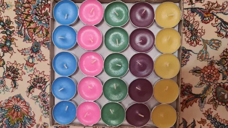 شمع وارمر پنت مکس مدل رنگی Colorfull مجموعه 50 عددی