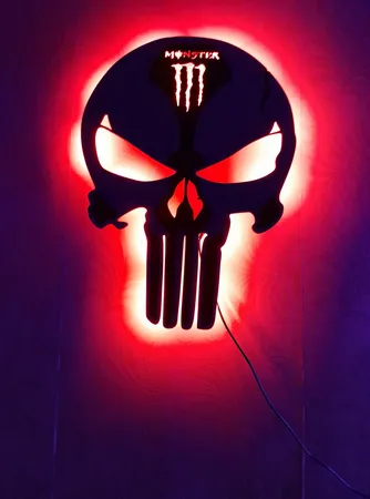 چراغ دیواری مدل اسکلت طرح مانستر