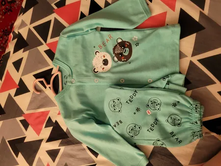 ست شومیز و شلوار نوزادی مدل آفتابگردان کد 3798