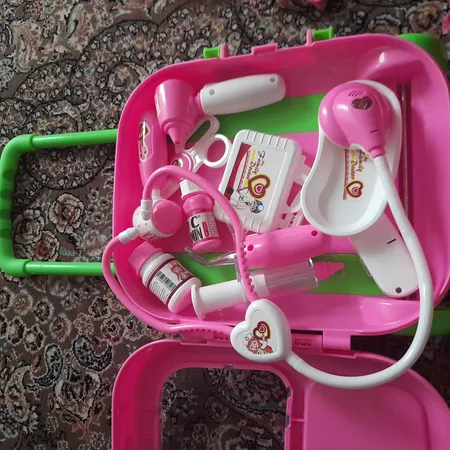 ست اسباب بازی تجهیزات پزشکی چرخ دار کد M6699