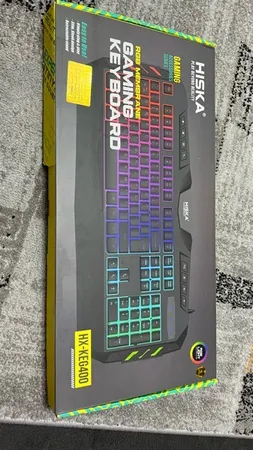 کیبورد گیمینگ هیسکا مدل HX-KEG400 RGB، سوییچ ممبران، Full-Size نورپردازی RGB