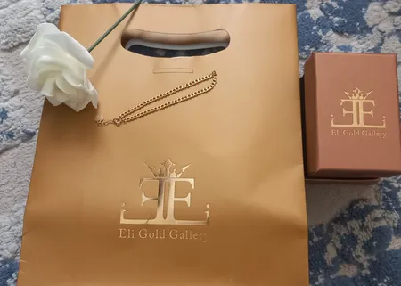 دستبند زنجیری طلا 18 عیار زنانه الی گالری مدل کارتیه 80