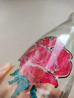 رنگ ویترای ورسای کد k65 حجم 30 میلی لیتر مجموعه 6 عددی به همراه تینر