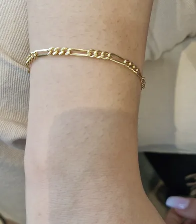 دستبند النگویی طلا 18 عیار زنانه طلای مستجابی مدل فیگارو گلستانه کد 19